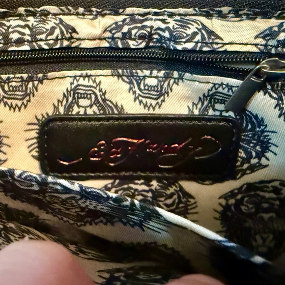 NWT Ed Hardy Studded Shoulder / Crossbody Bag Dead Alive horse rhinestone - Picture 6 of 6